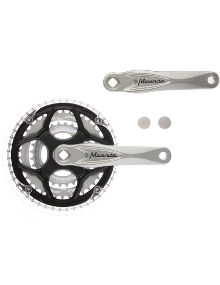 Kettenradgarnitur 8 fach Miranda Alfa 3 42/32/22Z 8mm - Silber