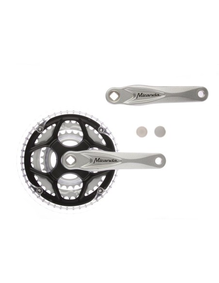 Kettenradgarnitur 8 fach Miranda Alfa 3  48/38/28Z  8mm - Silber