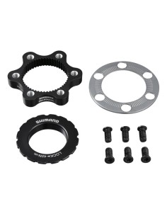 Bremsscheibenadapter Shimano SM-RTAD05 von 6-Loch Bremsscheibe auf Centerlock Nabe