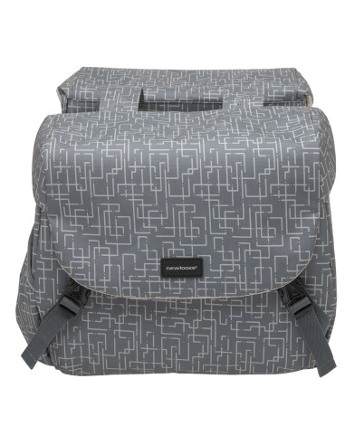 Doppelte Fahrradtasche New Looxs Mondi Joy Double RT 38 Liter 37 x 16 x 32 cm (2x) - ivy grey