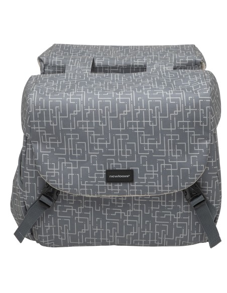 Doppelte Fahrradtasche New Looxs Mondi Joy Double RT 38 Liter 37 x 16 x 32 cm (2x) - ivy grey