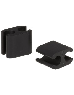 Kabelklemmen Elvedes Duo PVC 4,1 mm + 5,0 mm - Schwarz (50 Stück)
