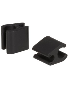 Kabelklemmen Elvedes Duo PVC 4,1 mm + 4,1 mm - Schwarz (50 Stück)