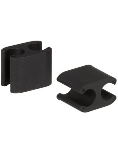 Kabelklemmen Elvedes Duo PVC für Shimano Di2 5,0 mm + 2,5 mm - Schwarz (50 Stück)