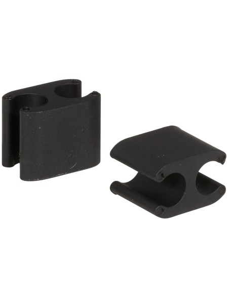 Kabelklemmen Elvedes Duo PVC für Shimano Di2 5,0 mm + 2,5 mm - Schwarz (50 Stück)