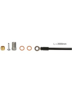 Bremsleitungssatz Elvedes -  Ersatz für Shimano SM-BH90 - extra flexibel - 2 Meter mit Verbindungsmaterial Banjo usw.
