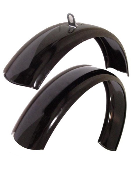 Schutzblech Satz 12" MTB aus Stahl 60mm -Schwarz