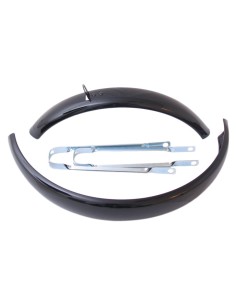 Schutzblech Satz 16" MTB aus Stahl 60mm - Schwarz