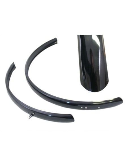 Schutzblech Satz 28" Hybride aus Aluminum 50mm - Schwarz