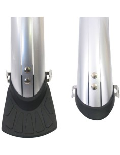 Schutzblech Satz  28" 45mm Flexibeles Kunstoff - Silber