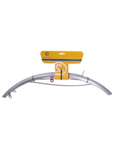 Schutzblech Vorne 28" 50mm Kunstoff - Silber/Transparent