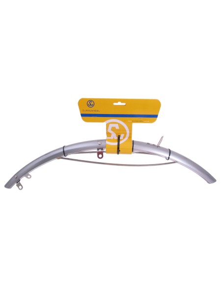 Schutzblech Vorne 28" 50mm Kunstoff - Silber/Transparent