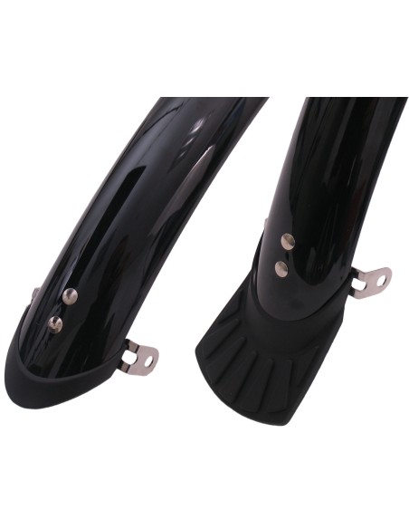 Schutzblech Satz  28" 50mm Flexibeles Kunstoff - Schwarz