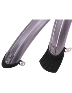 Schutzblech Satz 28" 50mm Flexibeles Kunstoff - Silber