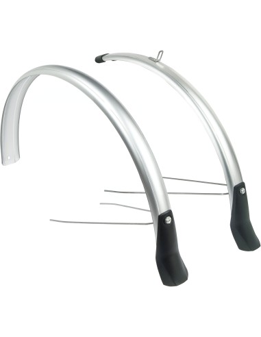 Schutzblech Satz Eurofender Snello 28" x 46 mm - Silber