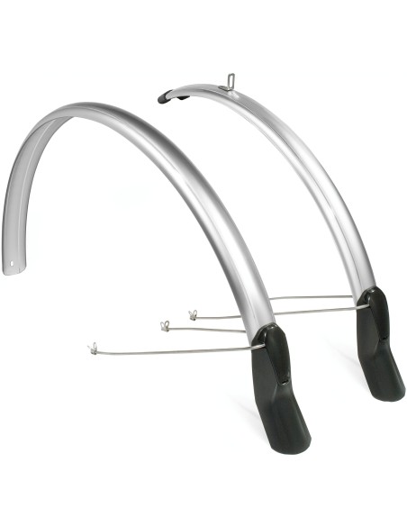 Schutzblech Satz Eurofender Scatto 28" x 51 mm - Silber