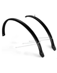 Schutzblech Satz 28" Eurofender Lampo 58 mm Breit - Glänzend schwarz