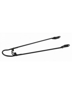 Strebenbefestigung für Schutzblech 28" mit Bumper und 6mm Loch - mattschwarz