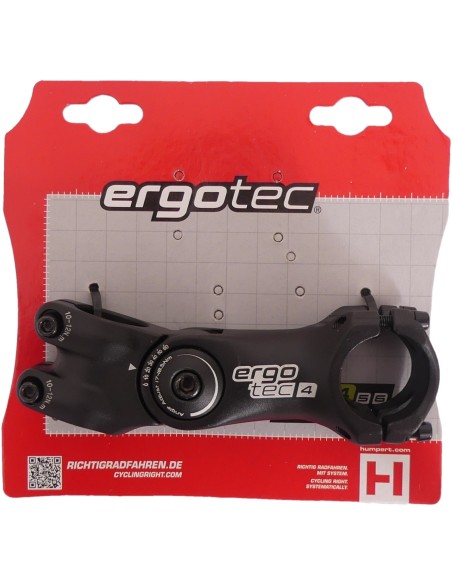 Lenkervorbau Ergotec Octopus 2 ahead einstellbar ø28,6 / 105 / 31,8 mm - schwarz