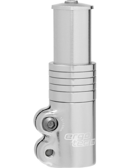 Lenkervorbau Verlängerung  Ergotec Ahead 3 - 1-1/8" AL6061 T6 - Silber
