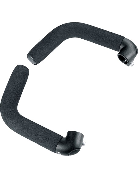 Lenkerzusatzgriff Ergotec Touring verstellbar - Schwarz