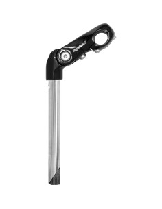 Lenkervorbau Ergotec Kobra verstellbar Edelstahl 25,4 / 300x90 / 25,4 mm - Schwarz / Silber