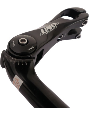 Verstellbarer vorbau Kalloy ø25.4-90 mm schwarz