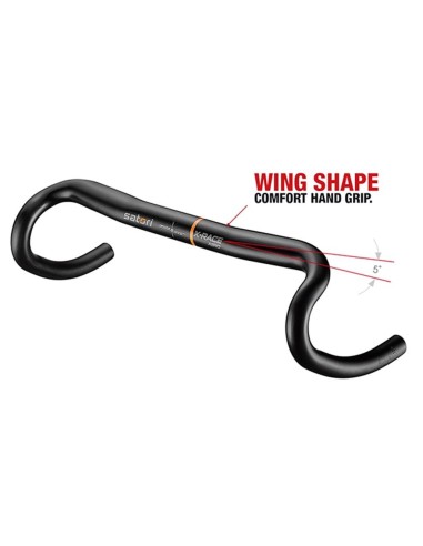 Lenker Satori X-Race Aero ø31,8mm / B420mm - Mattschwarz