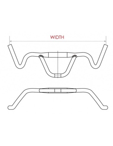 Lenker MTB Satori Firebird Ø31,8mm / 440mm - Mattschwarz
