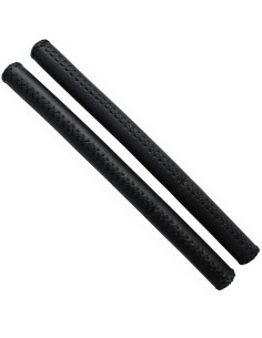 Lenkerschaumgriff VELO Leder 40 cm - Schwarz  (2x)