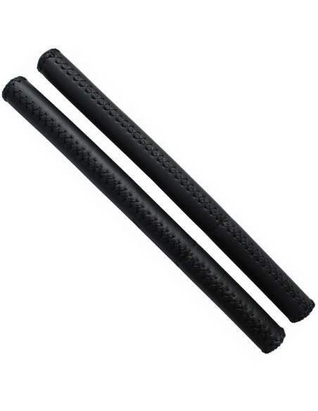 Lenkerschaumgriff VELO Leder 40 cm - Schwarz  (2x)