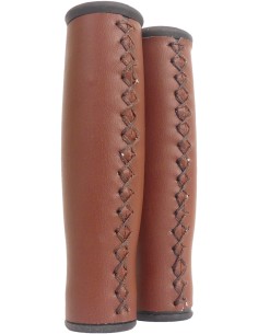 Griffe Satz Edge City Leder - 135/135 mm - Dunkelbraun