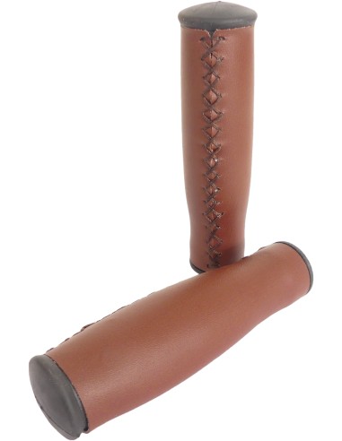 Griffe Satz Edge City Leder - 135/135 mm - Dunkelbraun