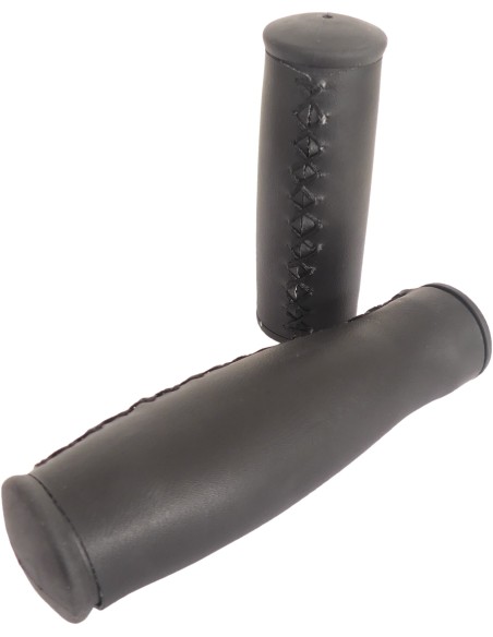 Griffe Satz Edge City Leder - 135 / 92mm - Schwarz