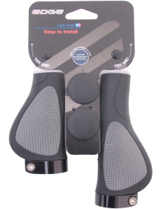 Griffe Satz Edge ErgoCity Plus mit Sicherungsring 136/92mm - schwarz