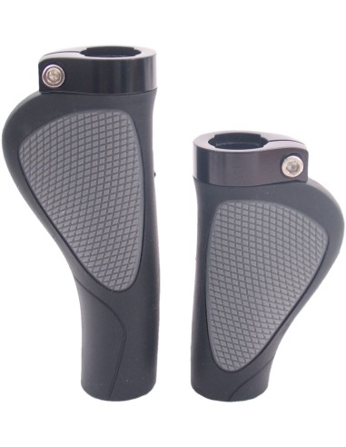 Griffe Satz Edge ErgoCity Plus mit Sicherungsring 136/92mm - schwarz