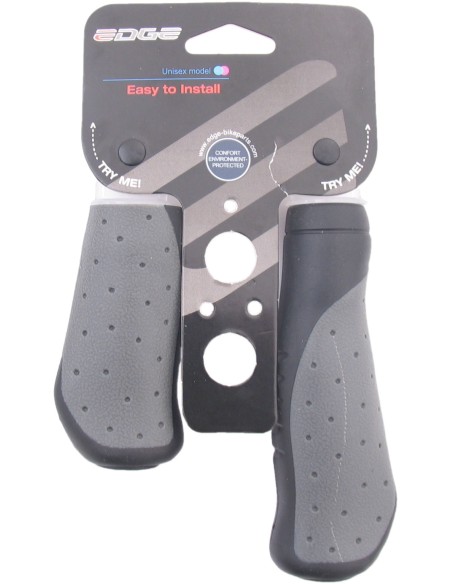 Griffe Satz Edge ErgoCity 135/92mm - schwarz/grau