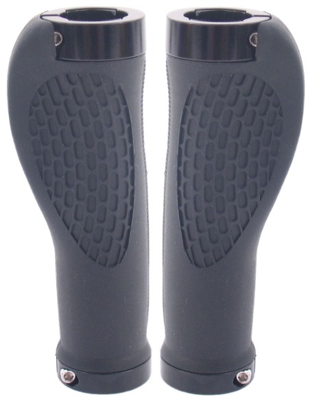 Griffe Satz Edge Ergo City Double 130mm - Doppelter Sicherungsring - schwarz