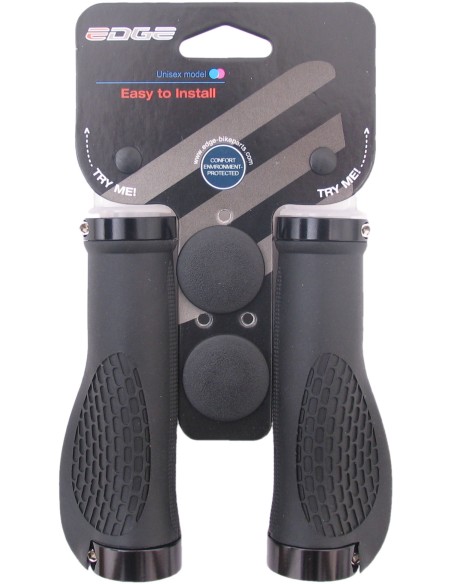 Griffe Satz Edge Ergo City Double 130mm - Doppelter Sicherungsring - schwarz