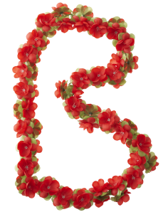Blumengirlande Basil Garland - Rot