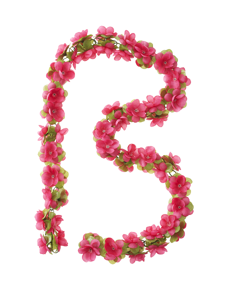 Blumengirlande Basil Garland - Fuchsia