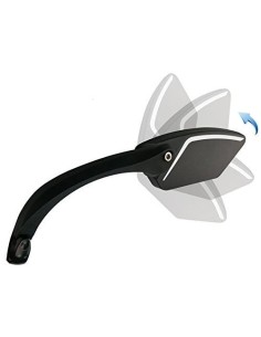 E-Bike Spiegel für links mit Aluminium Lenkerklemmung - schwarz