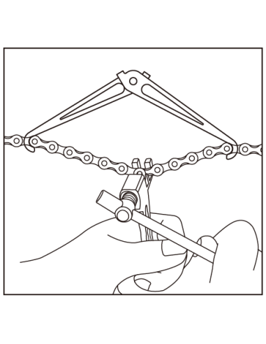 Faltbarer Kettenhalter IceToolz