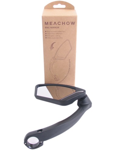 E-Bike Spiegel für links mit Aluminium Lenkerklemmung - schwarz