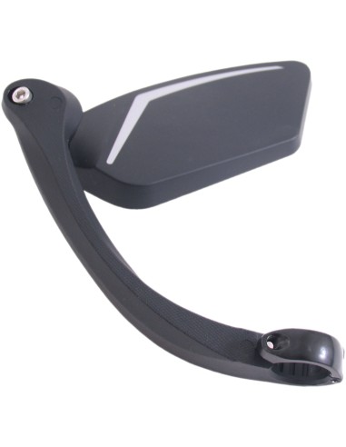 E-Bike Spiegel für links mit Aluminium Lenkerklemmung - schwarz