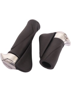 Griffe Satz Ergotec MF1 kraton / aluminium 130+87 mm - schwarz