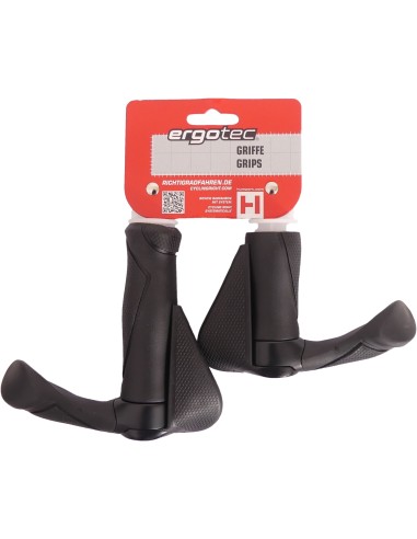 Griffe Satz Ergotec MF2 Kraton / Aluminium 130 + 87 mm - schwarz
