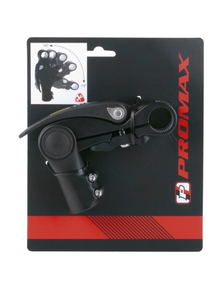 Lenkervorbau Promax verstellbar mit Griff 31,8 / 110 / 28,6 mm - mattschwarz