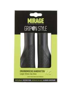 Griffe Satz Mirage Grips im Style 45 - 132/132 mm mit Lockring - Schwarz