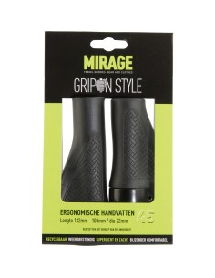 Griffe Satz Mirage Grips im Style 45 - 132/100 mm mit Lockring - Schwarz